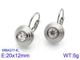 Stainless Steel Stone&Crystal Earring