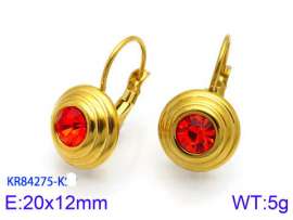Stainless Steel Stone&Crystal Earring