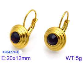 Stainless Steel Stone&Crystal Earring