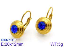 Stainless Steel Stone&Crystal Earring