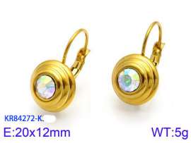 Stainless Steel Stone&Crystal Earring