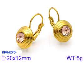 Stainless Steel Stone&Crystal Earring