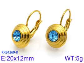 Stainless Steel Stone&Crystal Earring
