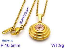 Stainless Steel Stone Necklace