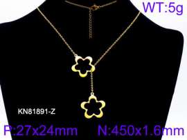 SS Gold-Plating Necklace