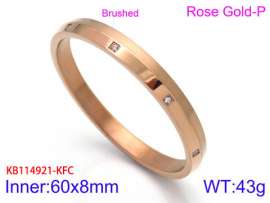 Stainless Steel Rose Gold-plating Bangle