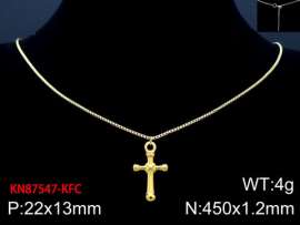 SS Gold-Plating Necklace