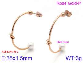 SS Rose Gold-Plating Earring