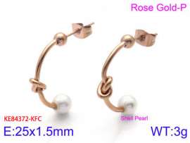 SS Rose Gold-Plating Earring