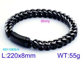 Stainless Steel Black-plating Bracelet