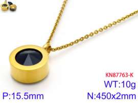Stainless Steel Stone Necklace