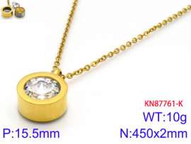 Stainless Steel Stone Necklace