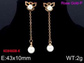 SS Rose Gold-Plating Earring