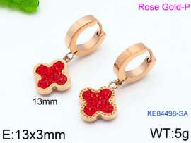 Stainless Steel Stone&Crystal Earring