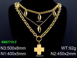 SS Gold-Plating Necklace
