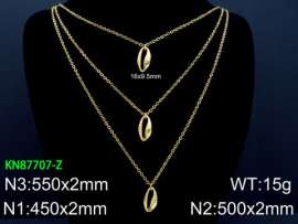 SS Gold-Plating Necklace