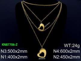 SS Gold-Plating Necklace