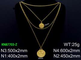 SS Gold-Plating Necklace