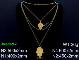SS Gold-Plating Necklace