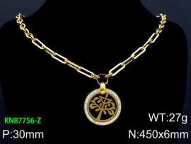 SS Gold-Plating Necklace