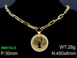 SS Gold-Plating Necklace