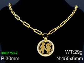 SS Gold-Plating Necklace