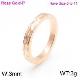 Stainless Steel Rose Gold-plating Ring