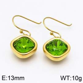 Stainless Steel Stone&Crystal Earring