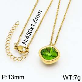 Stainless Steel Stone Necklace
