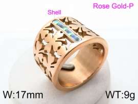 Stainless Steel Rose Gold-plating Ring