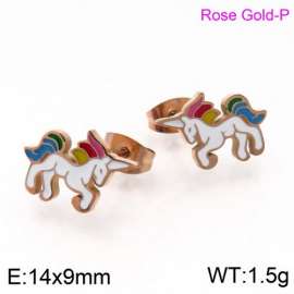 SS Rose Gold-Plating Earring
