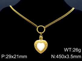 Stainless Steel Stone Necklace