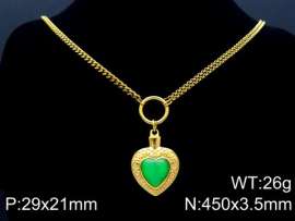 Stainless Steel Stone Necklace