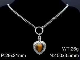 Stainless Steel Stone Necklace