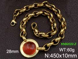 Stainless Steel Stone Necklace
