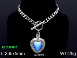 Stainless Steel Stone Bracelet