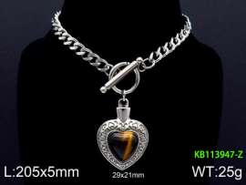 Stainless Steel Stone Bracelet