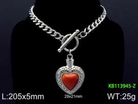 Stainless Steel Stone Bracelet
