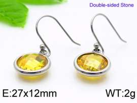 Stainless Steel Stone&Crystal Earring