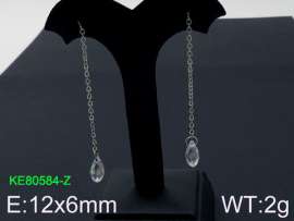 Stainless Steel Stone&Crystal Earring