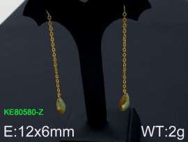 Stainless Steel Stone&Crystal Earring