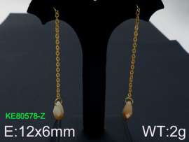 Stainless Steel Stone&Crystal Earring