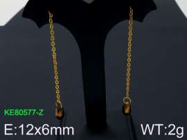 Stainless Steel Stone&Crystal Earring