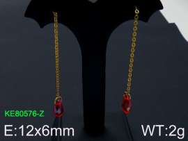 Stainless Steel Stone&Crystal Earring