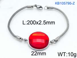 Stainless Steel Stone Bracelet