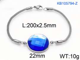 Stainless Steel Stone Bracelet