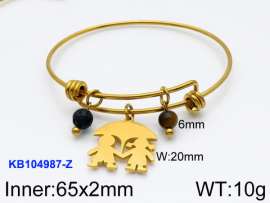 Stainless Steel Gold-plating Bangle