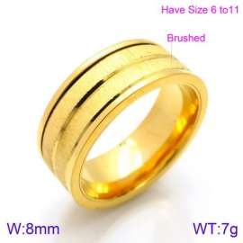 Stainless Steel Gold-plating Ring