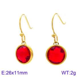 Stainless Steel Stone&Crystal Earring
