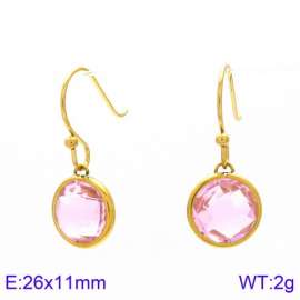 Stainless Steel Stone&Crystal Earring